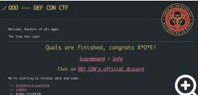 “黑客世界杯”DEF CON CTF预选赛落幕 中国战队首次斩获冠军