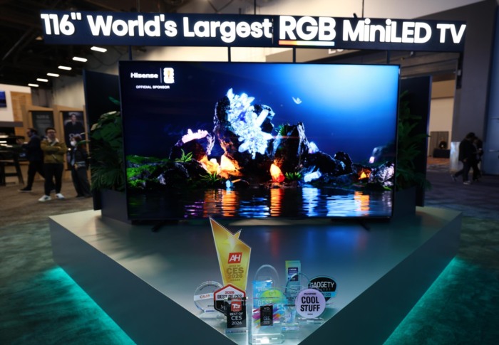 CES2026大赢家！全新一代海信RGB-Mini LED电视UX狂揽17项国际大奖